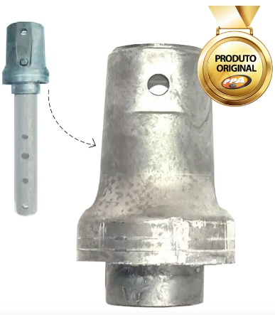 Conjunto Eixo Principal BV Levante + Acoplamento de Alumínio para Fuso 1/2" – PPA